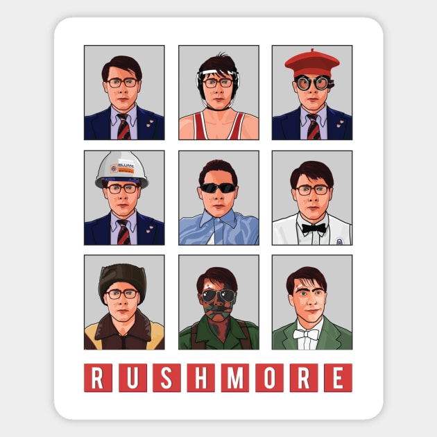 Max Fischer from Rushmore Sticker by chrisayerscreative